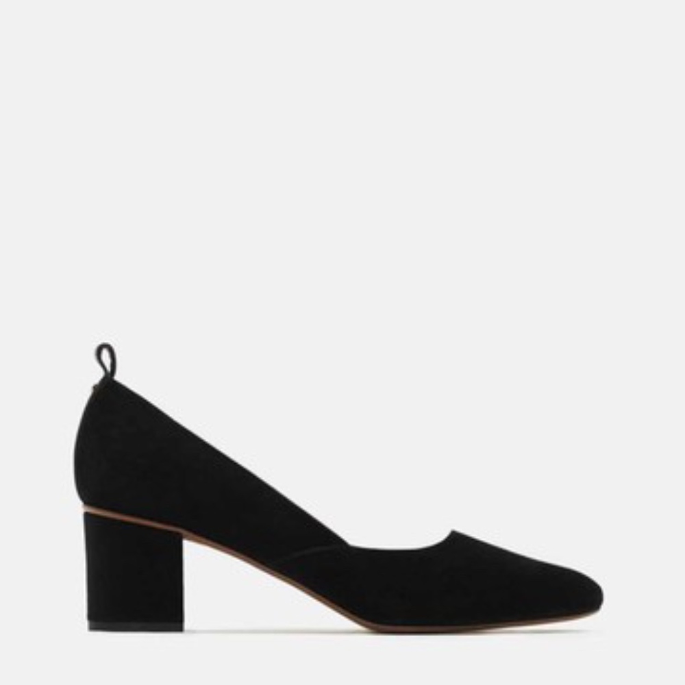 Women's Black Block Heel Pumps